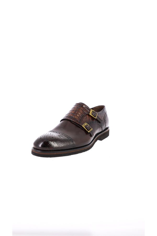 Picture of GUARDI YEDILI 4090-04 BROWN Men Classic Shoes