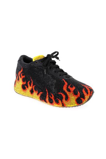 Picture of CAMUZARES 1709 YELLOW-BLACK ST Women Sport Shoes