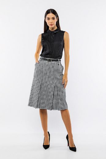 Picture of Vivento E-2802 BLACK  Plus Size Women Skirt 
