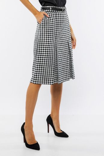 Picture of Vivento E-2802 BLACK  Plus Size Women Skirt 