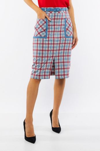 Picture of Vivento E-2829 GREY  Plus Size Women Skirt 