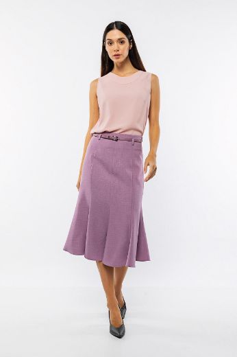 Picture of Vivento E-2838 LILAC  Plus Size Women Skirt 