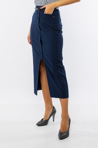 Picture of Vivento E-2816 NAVY BLUE  Plus Size Women Skirt 