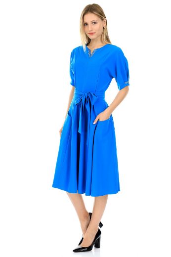 Picture of Vittoria 22242 BLUE Women Dress