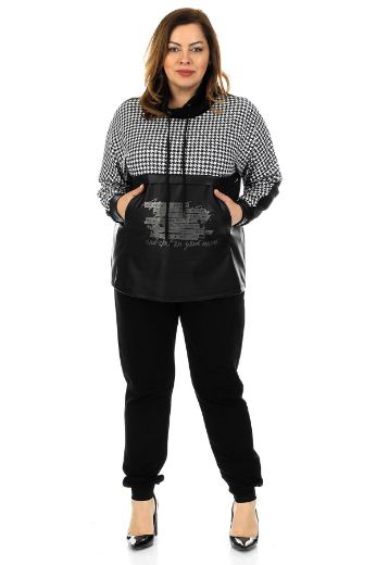 Picture of GIO 10044xl BLACK   Plus Size Women Sports Pants
