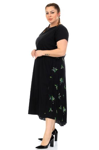 Picture of Aluch 8029xl GREEN Plus Size Women Dress 