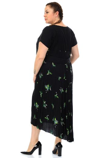 Picture of Aluch 8029xl GREEN Plus Size Women Dress 