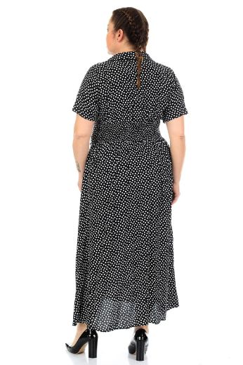 Picture of Aluch 8237xl BLACK Plus Size Women Dress 