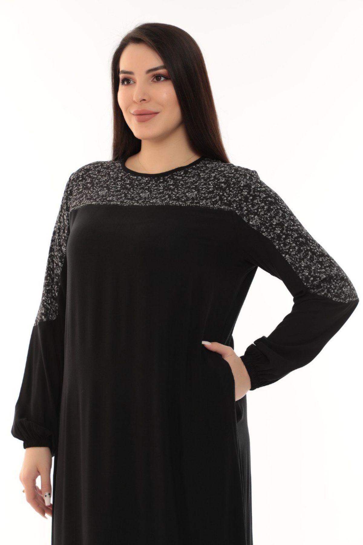Bagiza 3157 BLACK Plus Size Women Dress | Dosso Dossi