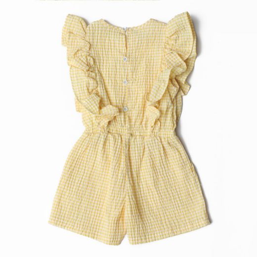 Picture of Nanica 222804 YELLOW Girl Overalls