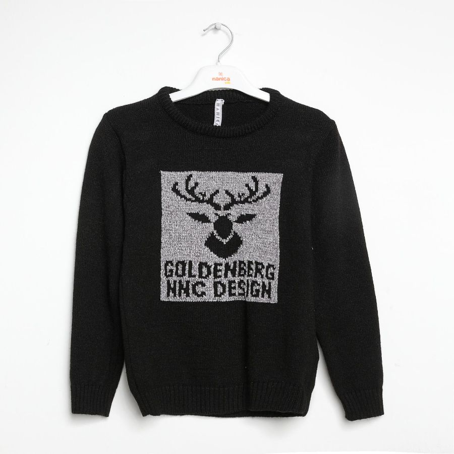 Picture of Nanica 322412 BLACK Boys  Sweater