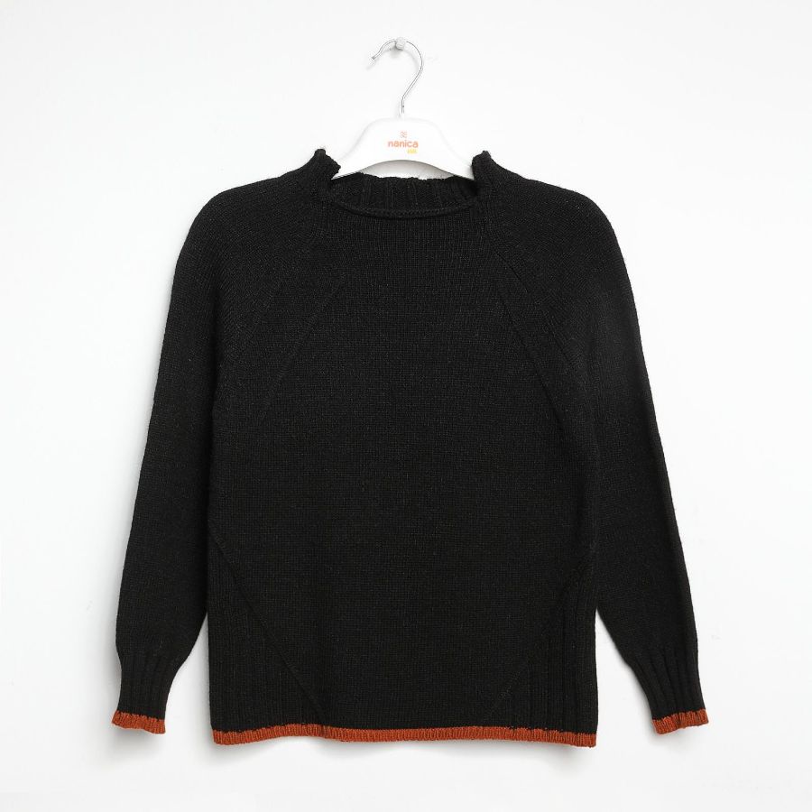 Picture of Nanica 322409 BLACK Boys  Sweater