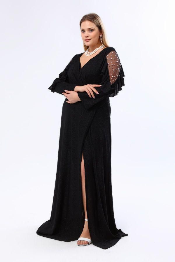 Изображение Angelino Boutique Shop 8047 ЧЕРНИТЬ Вечернее платье большого размера