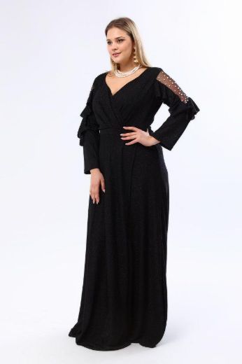 Изображение Angelino Boutique Shop 8047 ЧЕРНИТЬ Вечернее платье большого размера