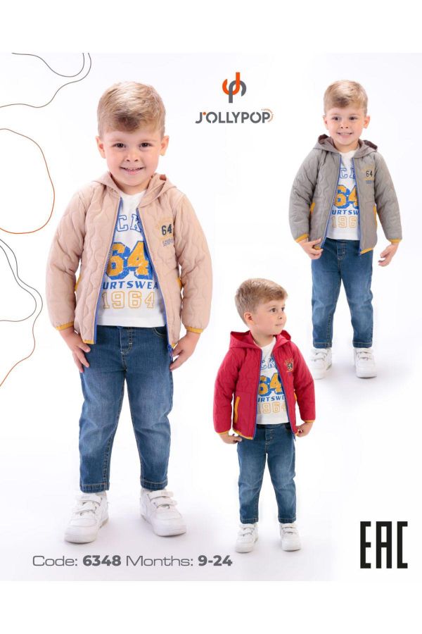 Изображение Jolly Pop 6348 АНТРАЦИТ Детские куртки для мальчиков