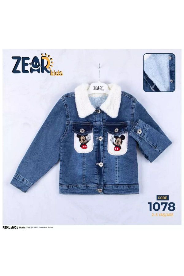 Picture of Zear Kids 1078 NAVY BLUE Girl Jacket