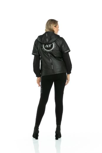 Picture of Aysel 61601-44 BLACK Plus Size Women Vest