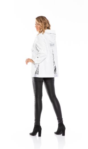 Picture of Aysel 61690-56 WHITE Women Puffer Coat Plus Size