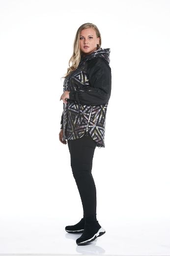 Picture of Aysel 61716-50 BLACK Plus Size Women Puffer Coat 