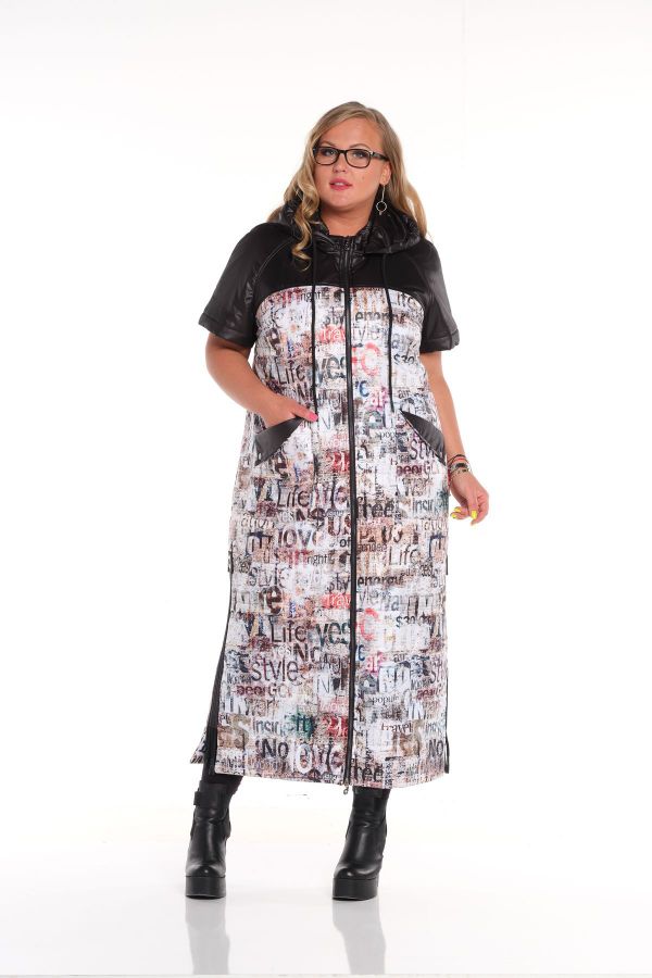 Picture of Aysel 10396-50 PRINTED Plus Size Women Coat 