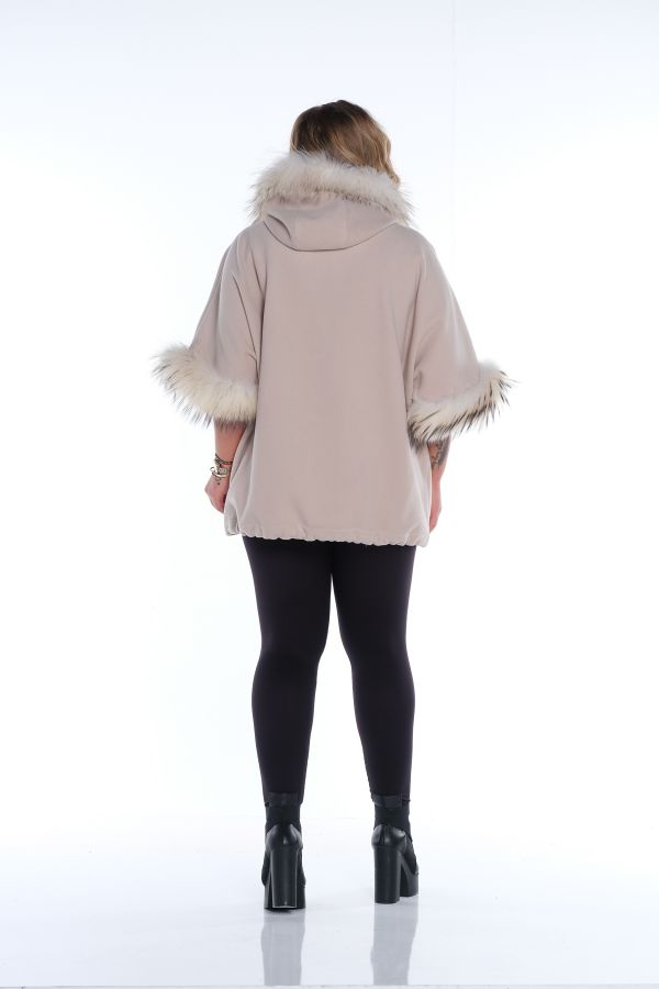 Picture of Aysel 3890-44 BEIGE Plus Size Women Jacket 