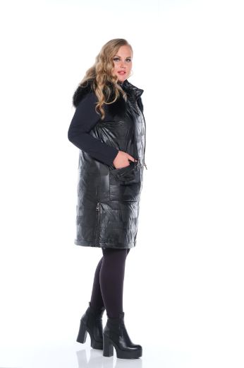 Picture of Aysel 61938-56 BLACK Plus Size Women Vest