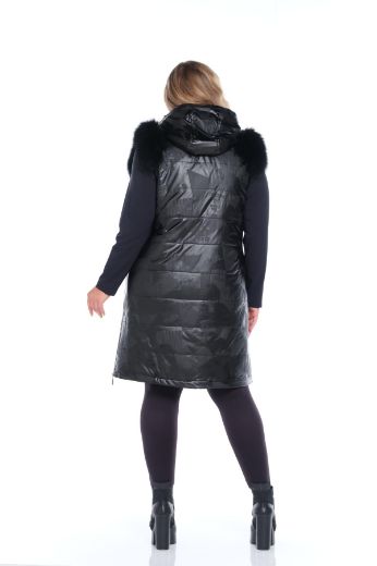 Picture of Aysel 61938-56 BLACK Plus Size Women Vest