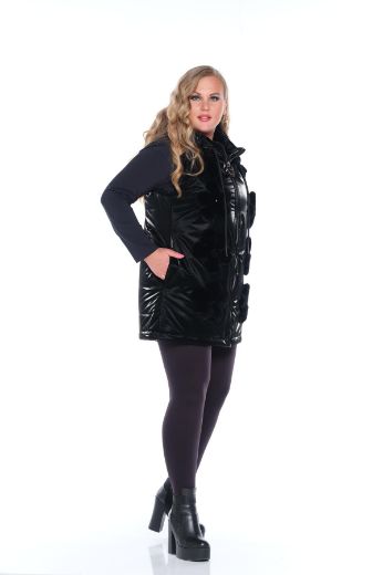 Picture of Aysel 61923-56 BLACK Plus Size Women Vest