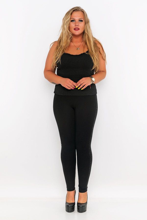Picture of Aysel 455-44 BLACK Plus Size Women Tight 