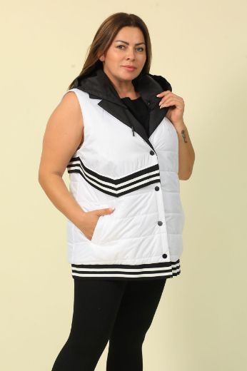 Picture of Aysel 90013xl-56 ECRU Plus Size Women Vest