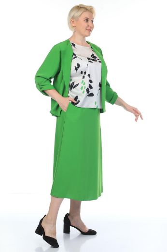 Picture of Estee 6017xl GREEN Plus Size Women Suit