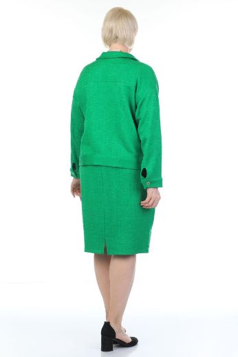 Picture of Estee 6028xl GREEN Plus Size Women Suit