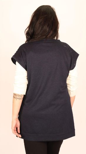 Picture of Ultimod ULT20348 BROWN Plus Size Women Vest