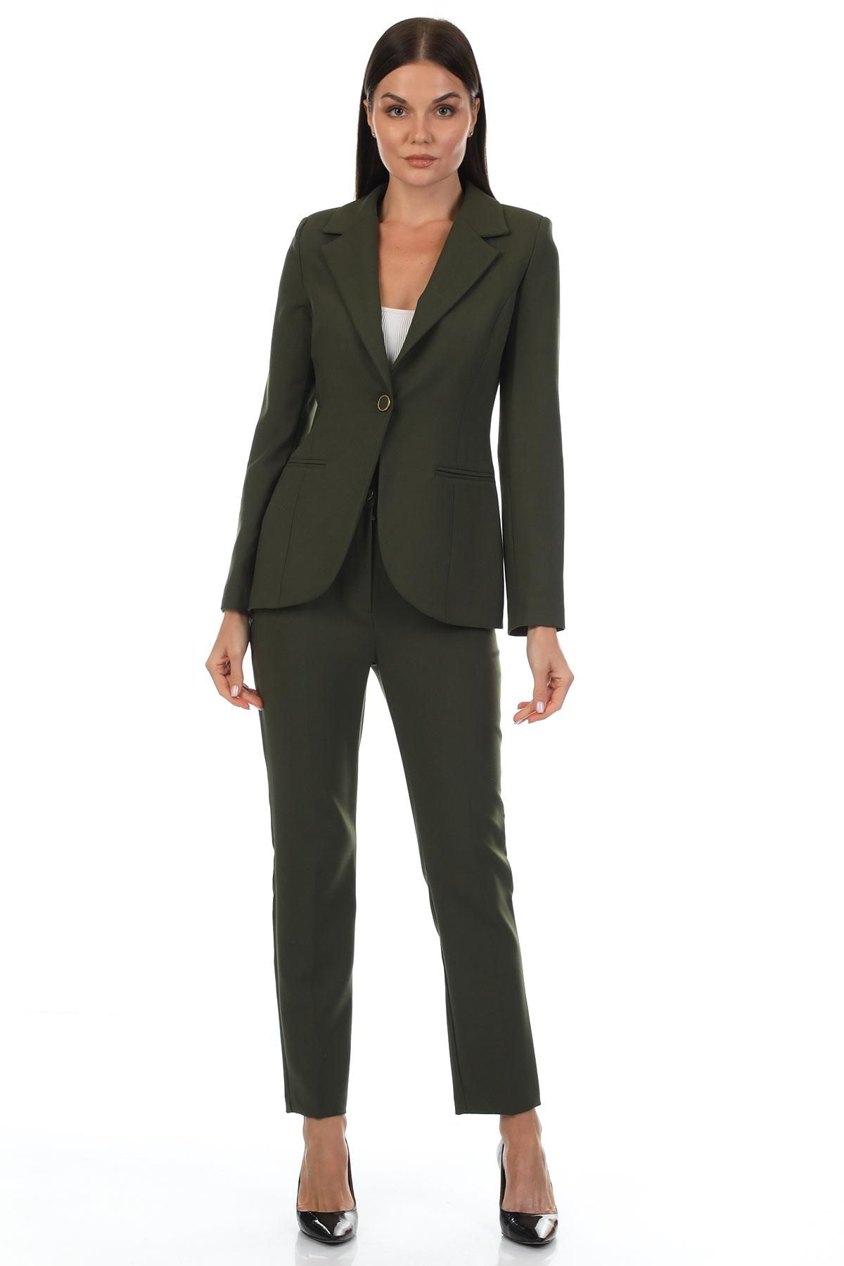 olive green women suit