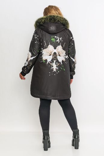 Picture of Aysel 71182-50 BLACK Plus Size Women Coat 