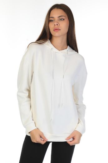 SEASAND 60052 EKRU Kadın Sweatshirt resmi