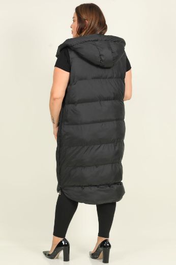 Picture of Lasagrada L11757xl BLACK Plus Size Women Vest