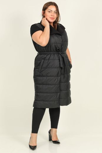 Picture of Lasagrada L11725xl BLACK Plus Size Women Vest
