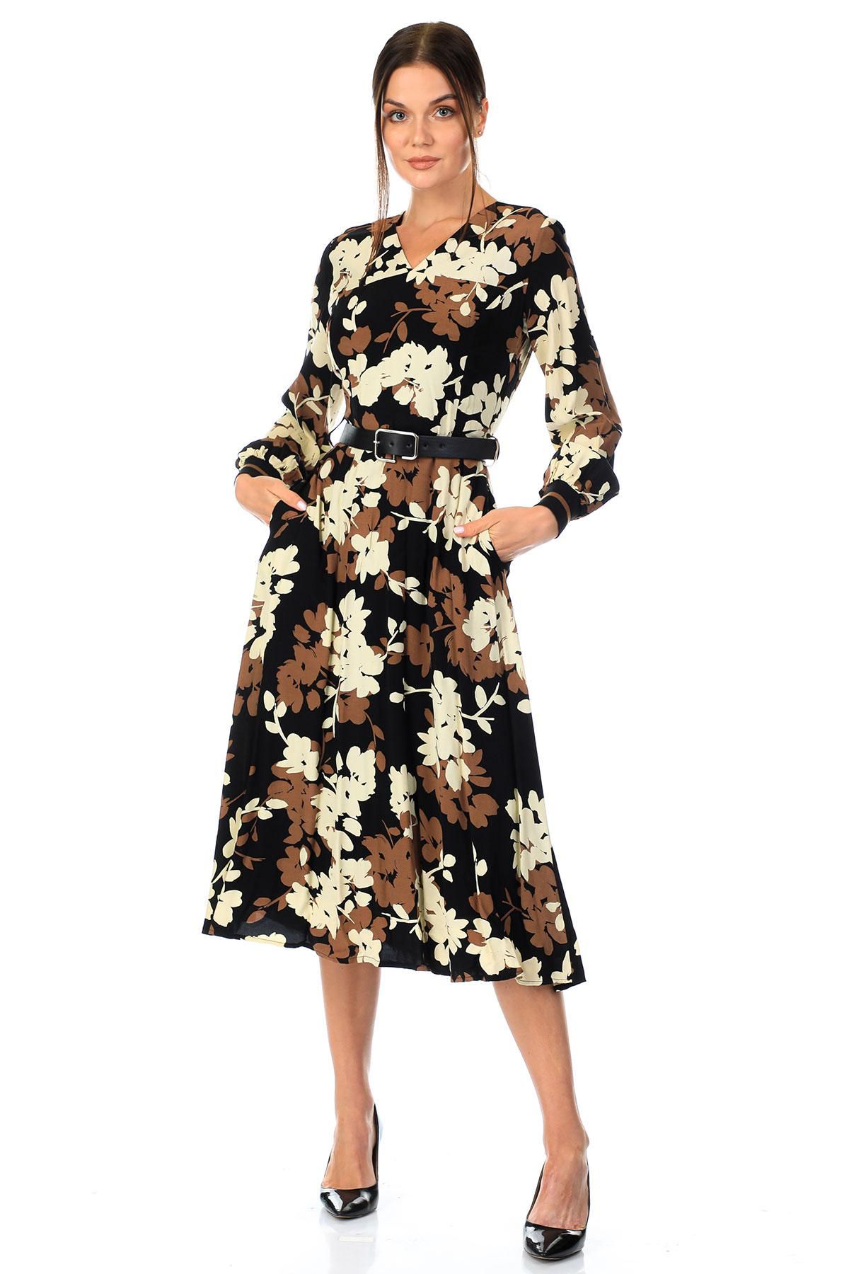 Sensiline 221177 BROWN Women Dress | Dosso Dossi