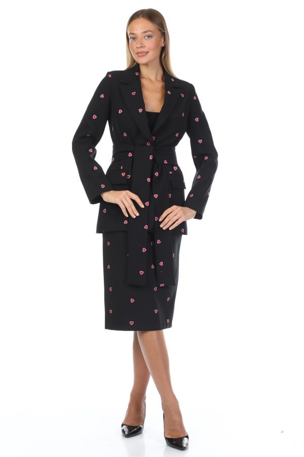 Picture of Sandrom 9173 BLACK WOMANS SKIRT SUIT 