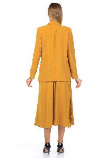 Picture of Aluch 8130 MUSTARD WOMANS SKIRT SUIT 