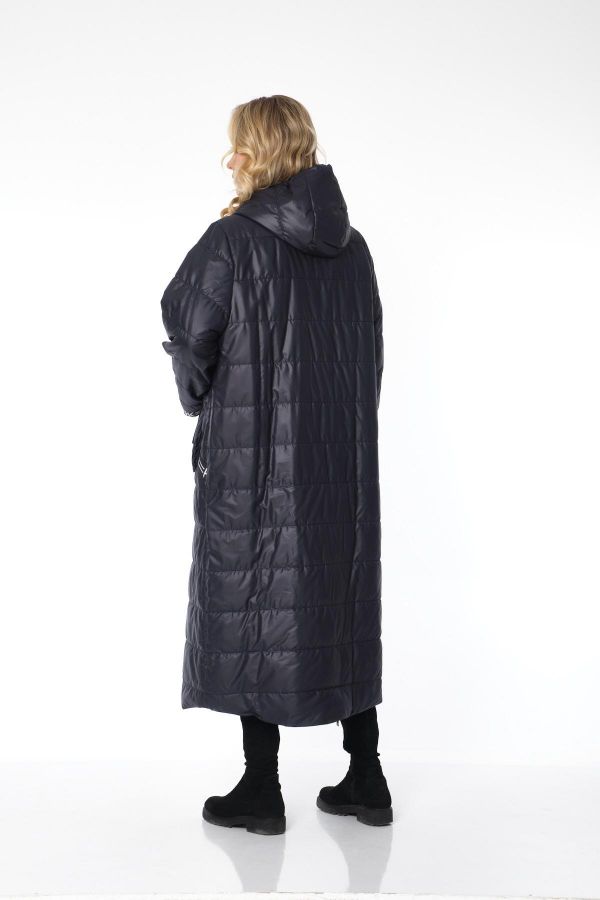 Picture of Aysel 10377-44 NAVY BLUE Plus Size Women Coat 