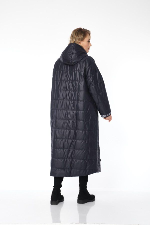 Picture of Aysel 10377-44 NAVY BLUE Plus Size Women Coat 