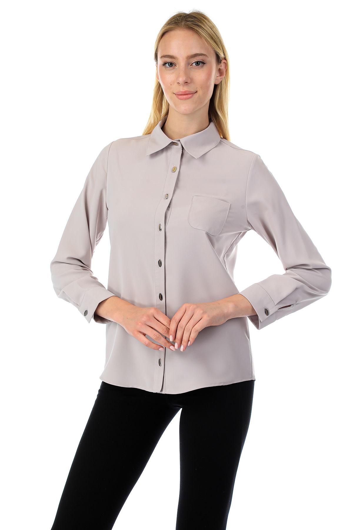 Modalinda 24029 GREY Women Shirt | Dosso Dossi