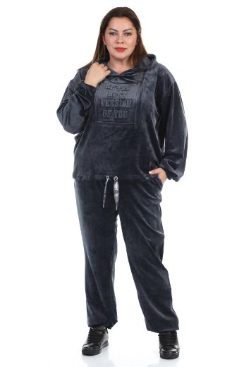 Picture of Samsara GB-100xl NAVY BLUE   Plus Size Women Sports Pants