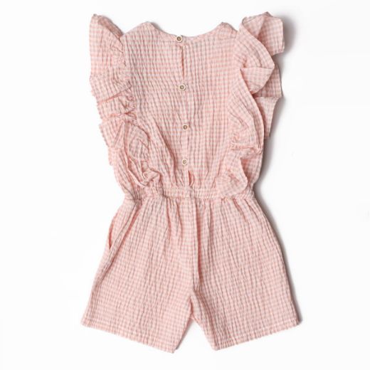 Picture of Nanica 222805 PINK Girl Overalls