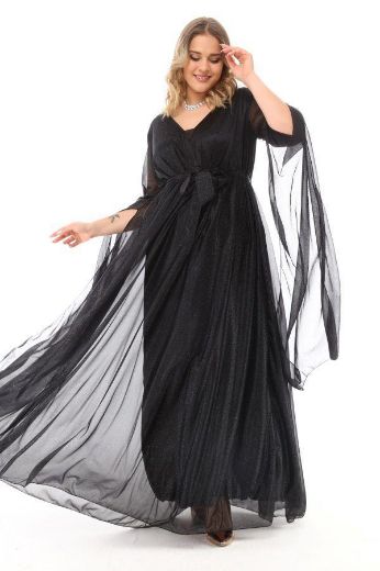 Изображение Angelino Boutique Shop 8067 ЧЕРНИТЬ Вечернее платье большого размера