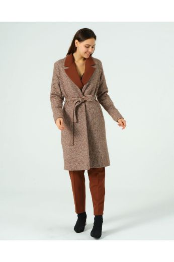 Picture of OFFO 23043375015 BROWN Women Coat