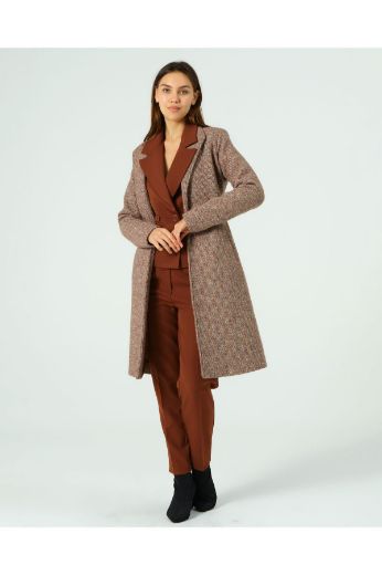 Picture of OFFO 23043375015 BROWN Women Coat
