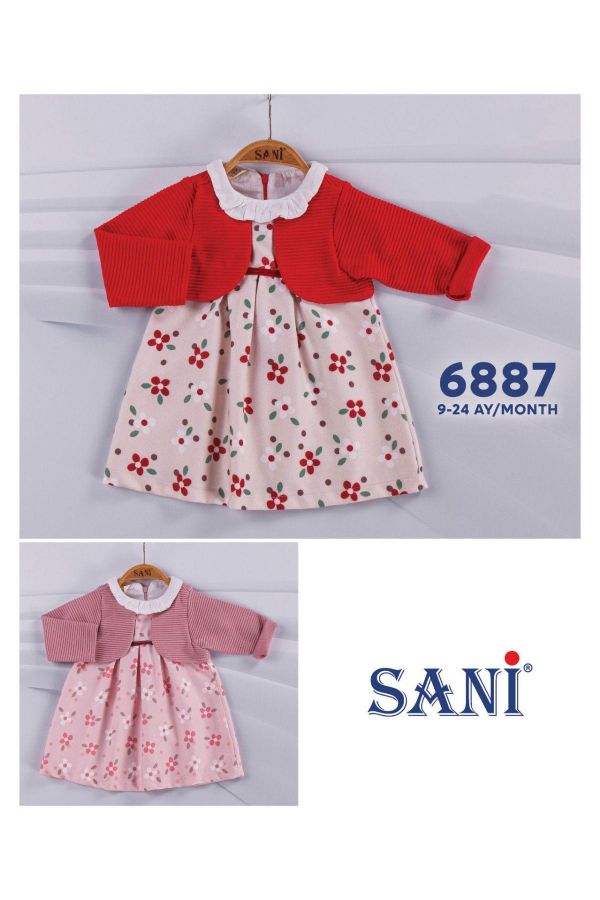 Picture of Sani Kids 6887 PINK Girl Dress